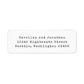 Minimale White Retro Schreibmaschine Schriftart Rü (Vorne)