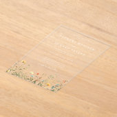 Minimale Wildblume Acryleinladungen (Ablage )