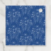 Minimale Wildblume Blumenhochzeit Vielen Dank Geschenkanhänger (Rückseite)