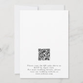 Minimale Wildblume Gay Pride QR Code Hochzeit Einladung (Rückseite)