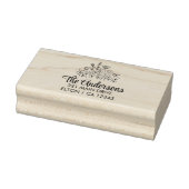 Minimale Wildblume Gummistempel (Stempel)