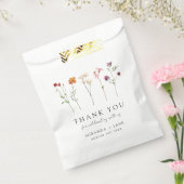 Minimale Wildblume Lesbische Blütenhochzeit Geschenktütchen (Versiegelt)