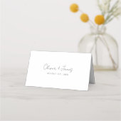 Minimale Wildblume LGBTQ Gay Pride Blumenzwiebeln Platzkarte (Rückseite)