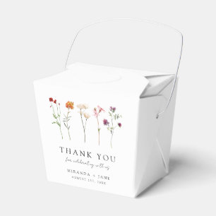 Minimale Wildblumen-Lesben-Stolz-Blumenhochzeit Geschenkschachtel