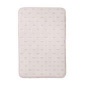 Minimale Wildblumenmuster mit Punkten Badematte (Vorderseite Vertikal)