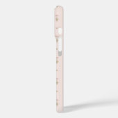 Minimale Wildblumenmuster mit Punkten Case-Mate iPhone Hülle (Rückseite / Links)