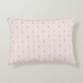 Minimale Wildblumenmuster mit Punkten Dekokissen