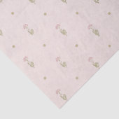 Minimale Wildblumenmuster mit Punkten Seidenpapier (Detail)
