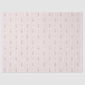 Minimale Wildblumenmuster mit Punkten Seidenpapier (Vorderseite)