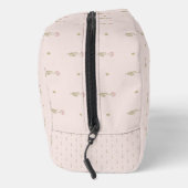 Minimale Wildblumenmuster mit Punkten Waschbeutel (Rechts)