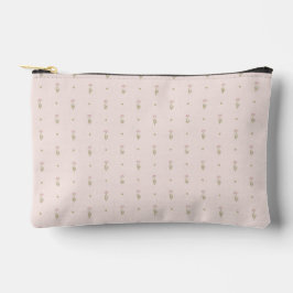 Minimale Wildblumenmuster mit Punkten Zubehörtasche