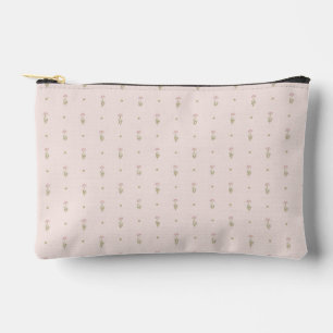 Minimale Wildblumenmuster mit Punkten Zubehörtasche