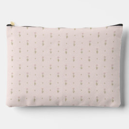 Minimale Wildblumenmuster mit Punkten Zubehörtasche