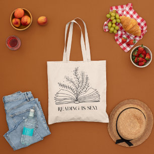 Minimale Wilf-Blume , ästhetische minimale boho-Ta Tragetasche