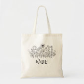 Minimale Wilf Blume , Bohemiam Minimal Tote Bag Tragetasche (Vorne)