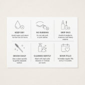 Minimale Wimpern Nachsorge Schönheit (Rückseite)