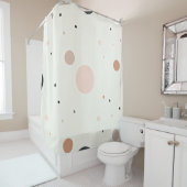 Minimale Winter-Punktstruktur, weiche gemütliche N Duschvorhang (Beispiel)