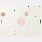 Minimale Winterpunktmuster, weiche gemütliche Neut Fleecedecke (Vorderseite (Horizontal))