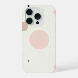 Minimale Winterpunktmuster, weiche neutrale Farben iPhone 15 Pro Hülle