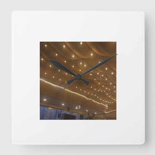 Minimale Wohnzimmer Wanduhr (Vorderseite)