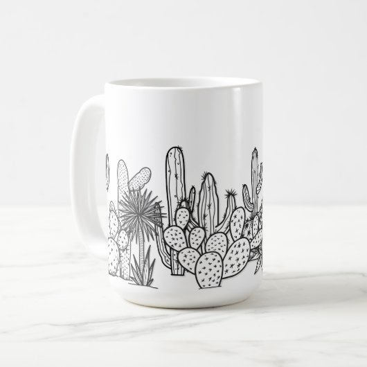 Minimale Wüste — Kaffeetasse (Vorderseite Links)