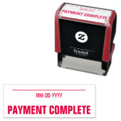 Minimale "ZAHLUNGSVOLLSTÄNDIGE" Briefmarke aus Gum Permastempel (Beispiel)