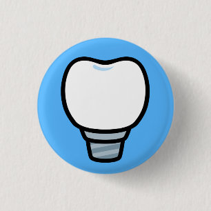 Minimale Zahnimplantat-Illustration Button