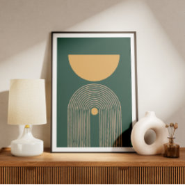 Minimale zeitgenössische Kunst IV Poster