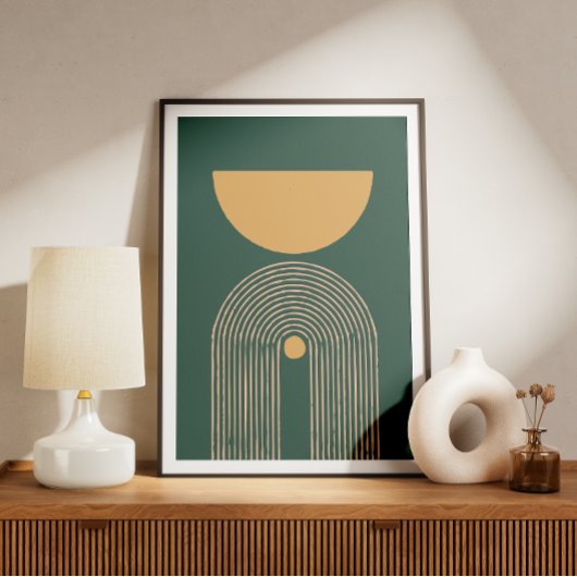 Minimale zeitgenössische Kunst IV Poster