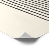 Minimale zeitgenössische Kunst mit Bogen und Kreis Poster (Ecke)