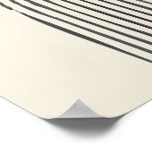 Minimale zeitgenössische Kunst mit geometrischem B Poster (Ecke)