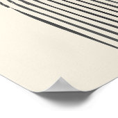 Minimale zeitgenössische Kunst mit geometrischem B Poster (Ecke)