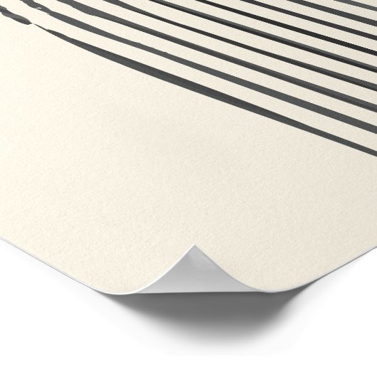 Minimale zeitgenössische Kunst mit geometrischem B Poster (Ecke)