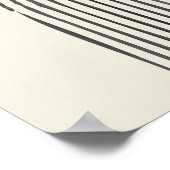 Minimale zeitgenössische Kunst mit geometrischem B Poster (Ecke)