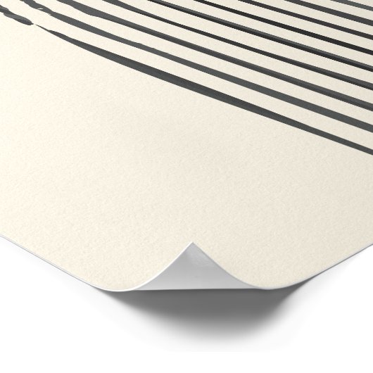 Minimale zeitgenössische Kunst mit geometrischem B Poster (Ecke)