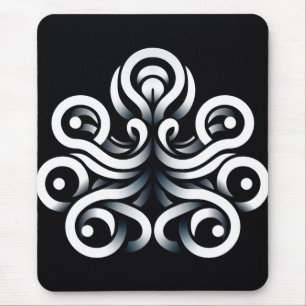 Minimale Zen-Heilige Geometrische Mandala-Abstrakt Mousepad