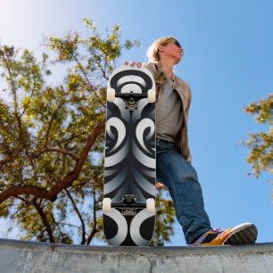 Minimale Zen Heilige Geometrische Mandala-Abstrakt Skateboard