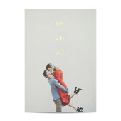 Minimale Ziffern Hochzeit speichern das Datum Folieneinladung