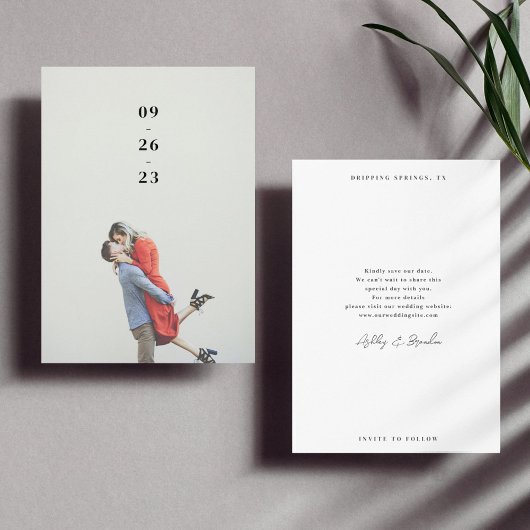 Minimale Ziffern Hochzeit speichern das Datum Save The Date