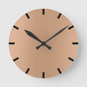 Minimale Zitrone dünnes Brixs Ombre schwarzes Runde Wanduhr