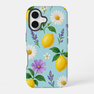 Minimale Zitronen-Blumen-Handyhülle iPhone 16 Hülle