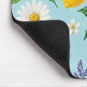 Minimale Zitronenblüten Mousepad (Ecke)