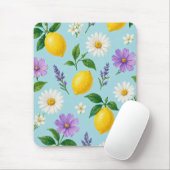 Minimale Zitronenblüten Mousepad (Mit Mouse)