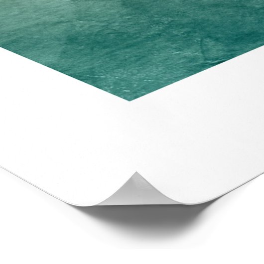 Minimale Zwei Herzen Türkis Taupe Liebe Sie immer Poster (Ecke)