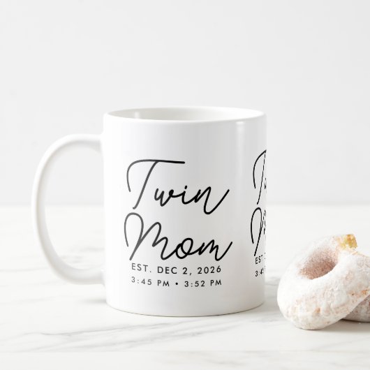 Minimale Zwilling-Mutter Etabliert Neues Mutter-Ge Kaffeetasse (Mit Donut)