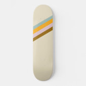 Minimaler 70er Retro Streifen #1 #decor #art Skateboard (Vorderseite)
