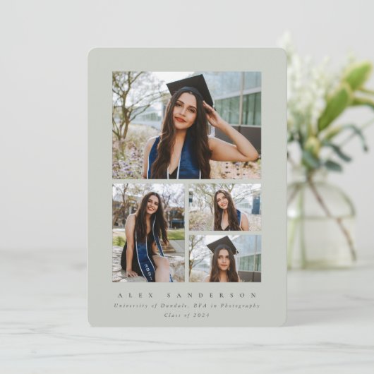 Minimaler Abschluss für den grünen Rahmen 4 Foto Ankündigung (Stehend Vorderseite)