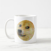 Minimaler/abstrakter Doge Kaffeetasse (Links)