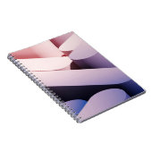 Minimaler abstrakter Spotup-Hintergrund. Blau und Notizblock (Rechte Seite)