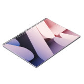 Minimaler abstrakter Spotup-Hintergrund. Blau und Notizblock (Linke Seite)